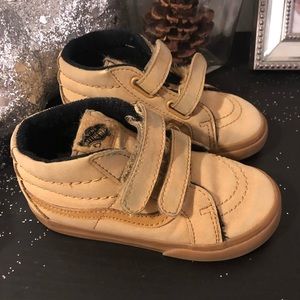 Toddler vans light gum mono old school vans size 9